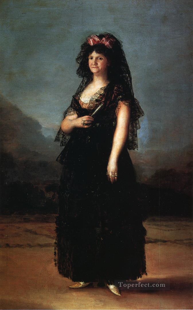 La reina María Luisa con mantilla Francisco de Goya Pintura al óleo